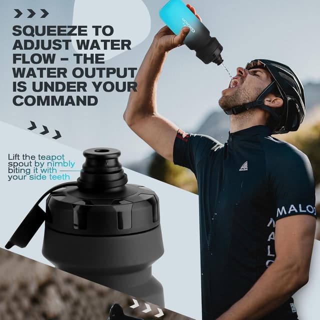 Detalle de Bike water bottle holder combo, 650 ml