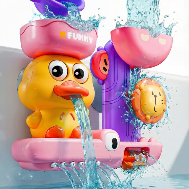 Detalle de Cute Duck Pink Bath Toy for 18+ Months