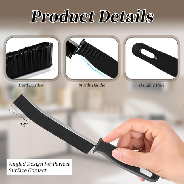 Thumbnail 2 de NXPUXP NXPUXP 6 Stück Hartborsten Eckenreinigungsbürste 22 cm 🧽