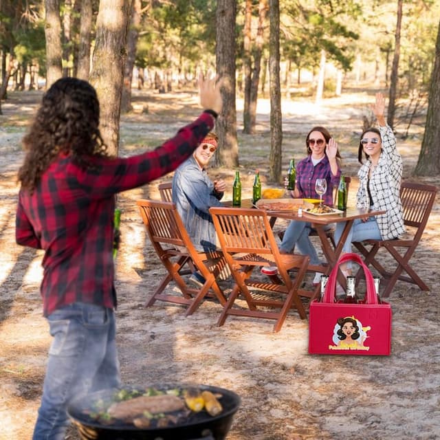 Detalle de UV STYLISH „Fabulous Birthday“ Handtasche als Tragetasche für 6 Flaschen