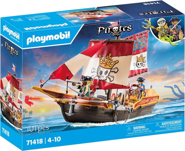 Detalle de PLAYMOBIL Pirate Ship 101-piece set