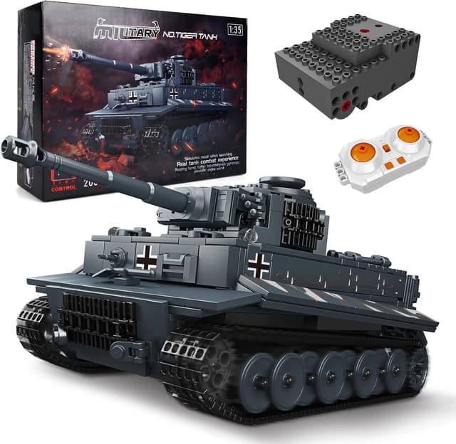 Detalle de Mould King 20014 Technik-Panzer Modellbausteine (800+ Teile) mit Motor und App-Steuerung