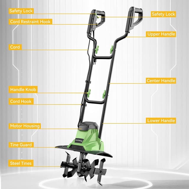 Thumbnail 6 de PHIWOS Electric Garden Tiller 1200W