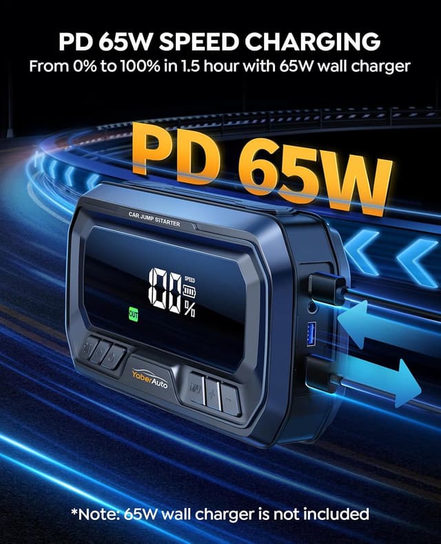 Thumbnail 3 de YaberAuto Jump Starter Power Pack 26800mAh