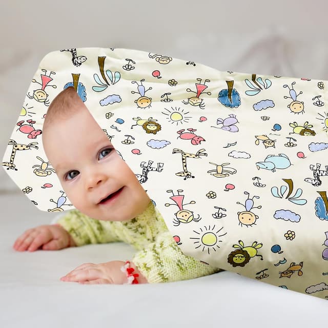 Thumbnail 4 de ComfortAce Sydney Baby Blanket (Candy Yellow) – soft animal printed baby blanket