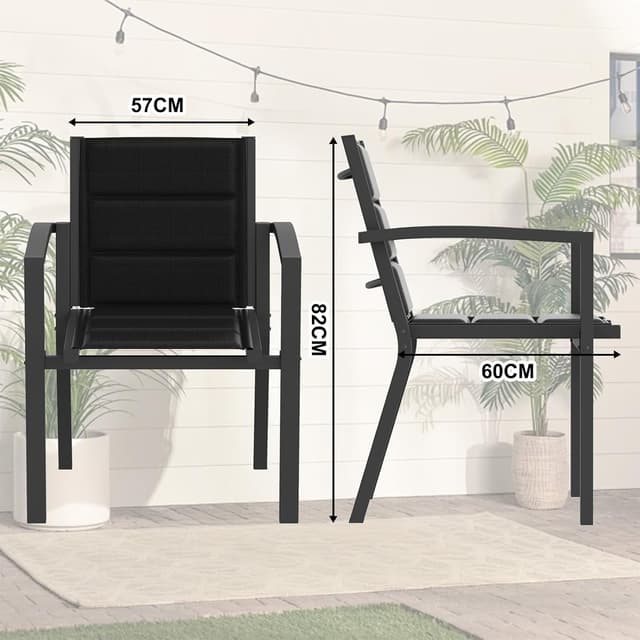 Thumbnail 2 de JUMMICO Sedia da Esterno Portata 160kg