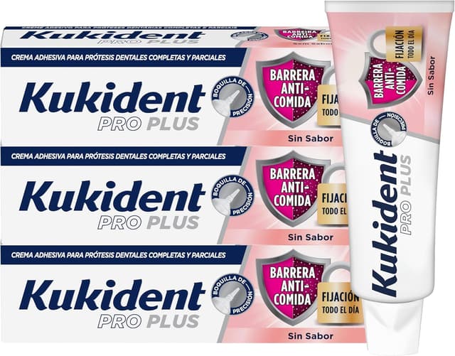 Imagen de Kukident Pro Plus Crema adhesiva 3x40 g en OfertitasTOP