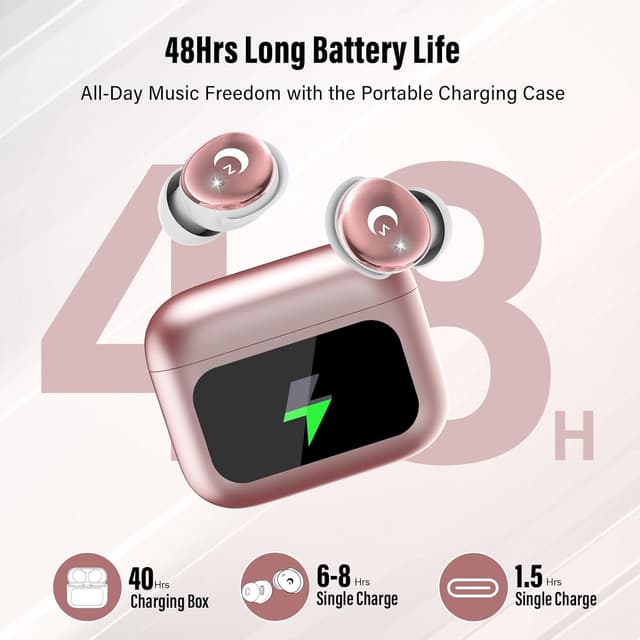 Detalle de Mini Bluetooth 5.4 sleep earbuds 48H