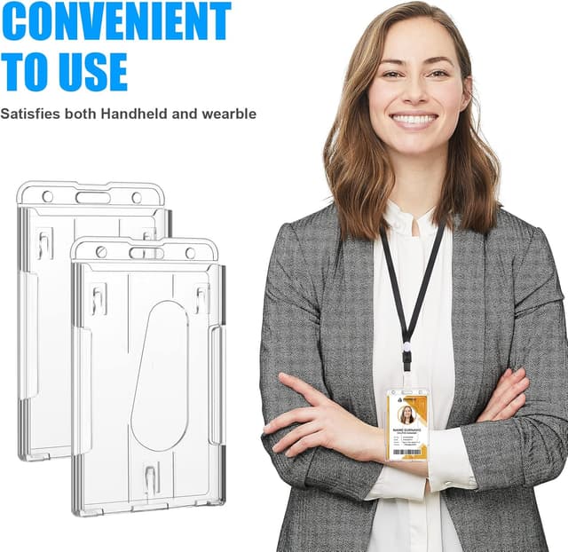 Detalle 2 de Vicloon Vertical 2-Card Badge Holder