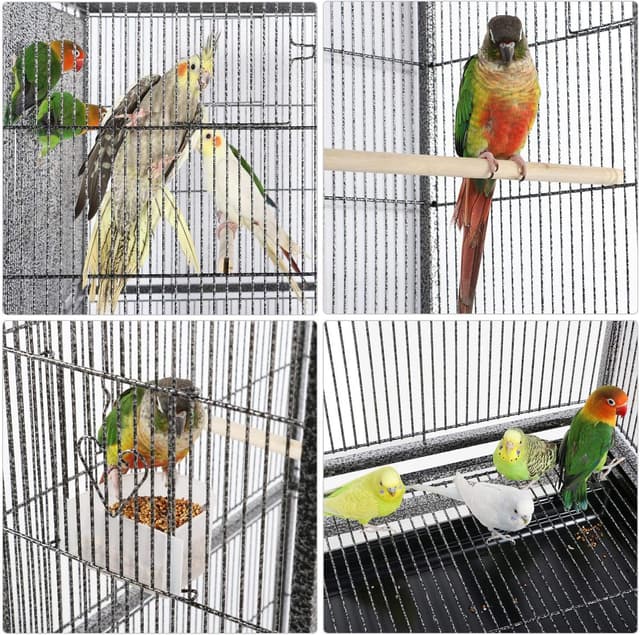 Thumbnail 3 de Yaheetech Gabbia Voliera 81 x 47 x 160 cm 🐦