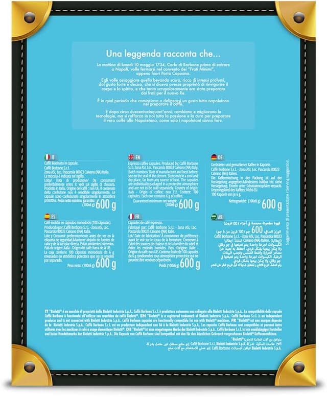 Thumbnail 4 de Caffè Borbone Oro ☕ 100 Cápsulas para Máquinas Bialetti