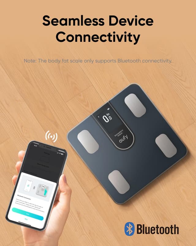 Thumbnail 6 de eufy Smart Bathroom Scales C20 with Large TFT Screen (Bluetooth, 16 metrics)