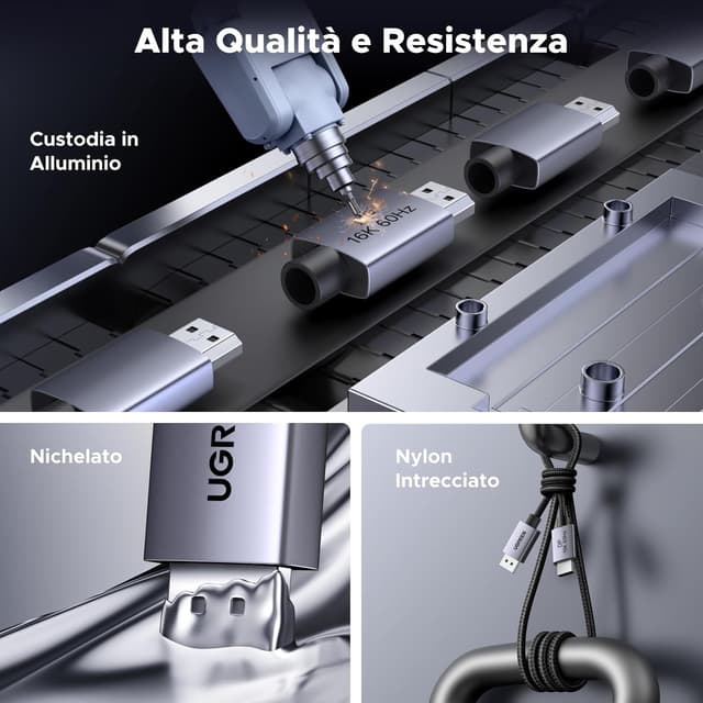 Thumbnail 5 de UGREEN Cavo DisplayPort 2.1 80 Gbps 1 m