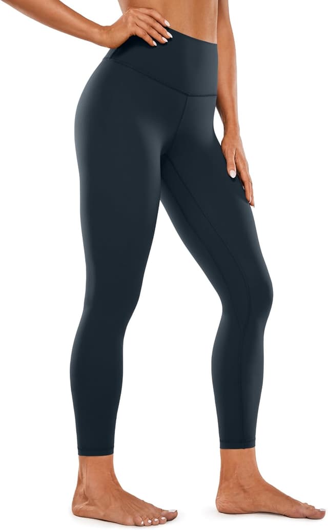 Detalle de CRZ YOGA Donne Brushed Naked Feeling: collant leggings 7/8 da allenamento