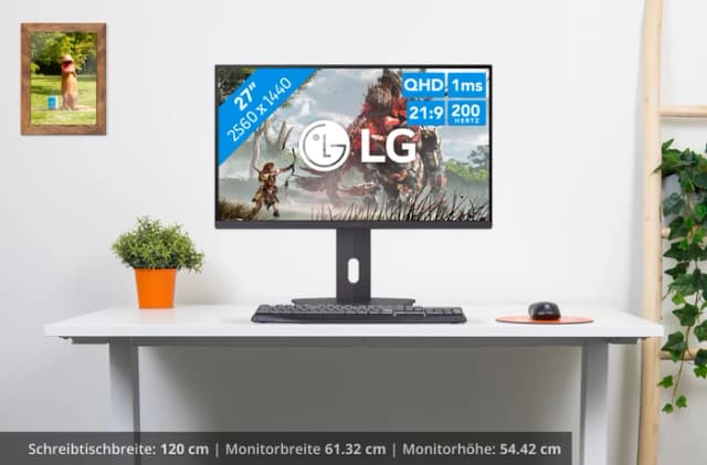 Thumbnail 20 de LG UltraGear 27G610A-B 27 Zoll Quad‑HD Monitor