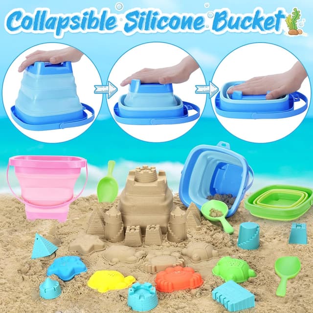 Detalle 2 de RACPNEL Collapsible Beach Toys 3-Pack