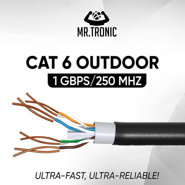 Detalle de Mr. Tronic Cat6 Ethernet Cable 50m