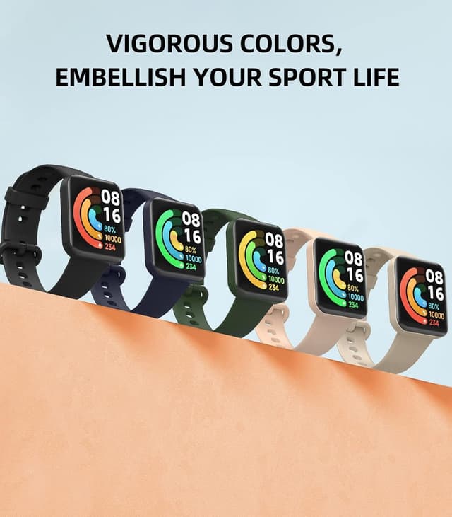 Detalle de MoKo replacement sport strap for Redmi Watch 2 Lite / POCO Watch (black)