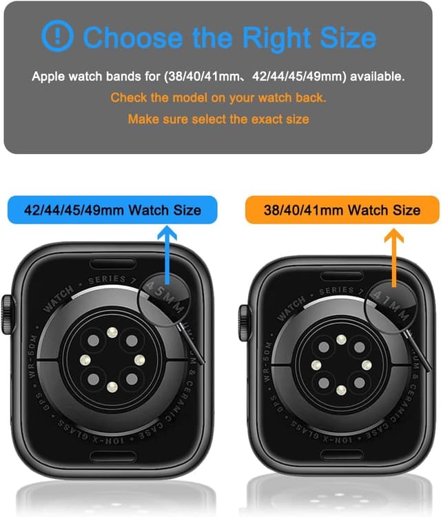 Detalle 2 de AoYi Italian Genuine Leather Straps for Apple Watch (Cowhide leather, square stainless-steel buckle)