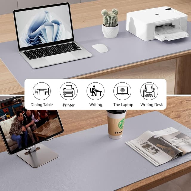 Thumbnail 4 de Aothia Large 23.6×13.7 in Synthetic Leather Desk Pad 🖥