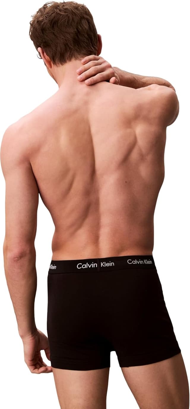 Detalle 2 de Lot de 5 boxers Calvin Klein pour homme en coton/élasthanne