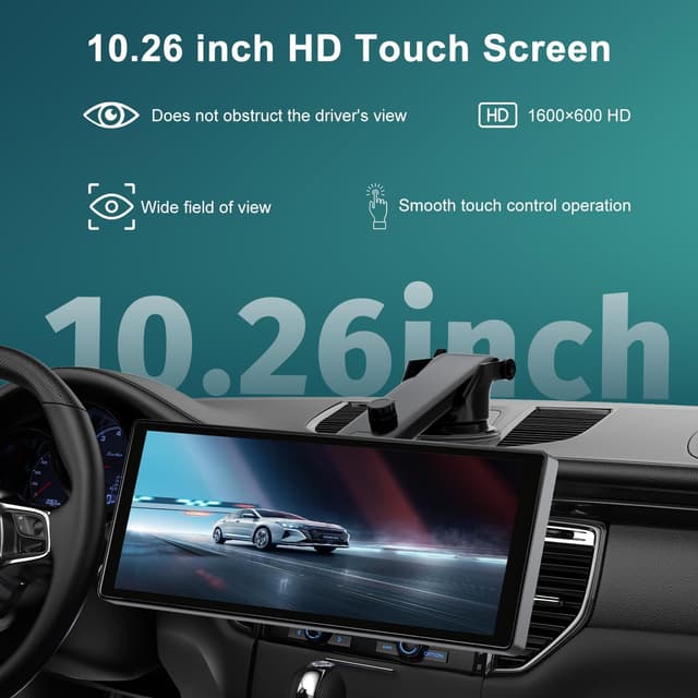 Thumbnail 2 de 10.26" Wireless Car Stereo with CarPlay