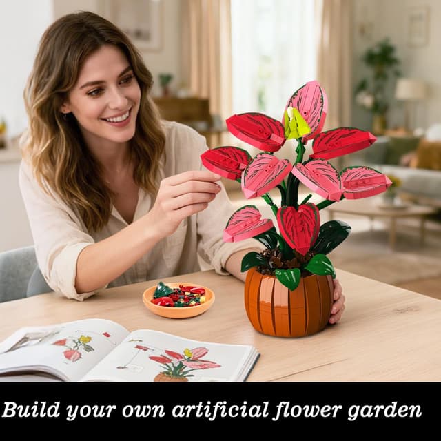 Thumbnail 1 de HiWEEGO Flowers Botanicals Bonsaï 782 pièces