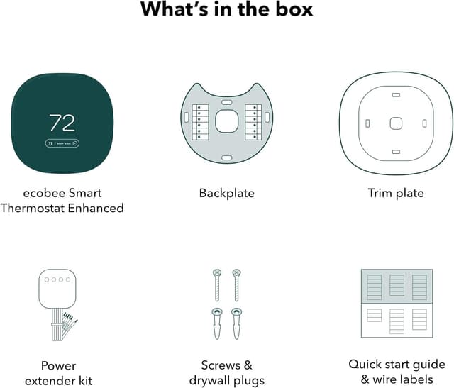 Detalle de ecobee Smart Thermostat Enhanced wifi 90%
