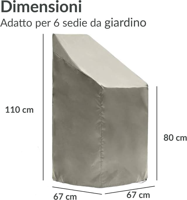 Thumbnail 5 de Chefarone Telo Copri Sedie 67x67x110 cm