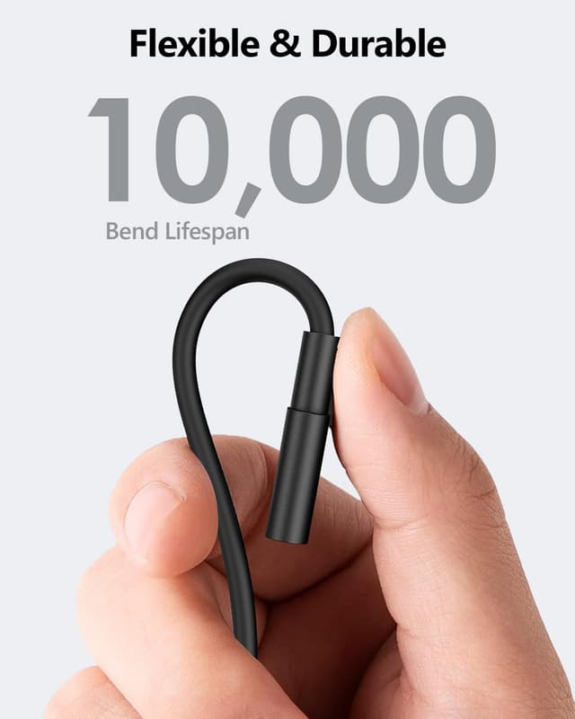 Detalle 2 de SUNGUY Câble Micro USB 90° (2 pièces, 2 m, 3 A) – charge rapide et transfert USB 2.0