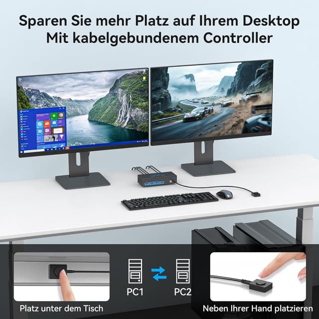 Thumbnail 6 de CMSTEDCD 8K60Hz KVM Switch 2 PCs