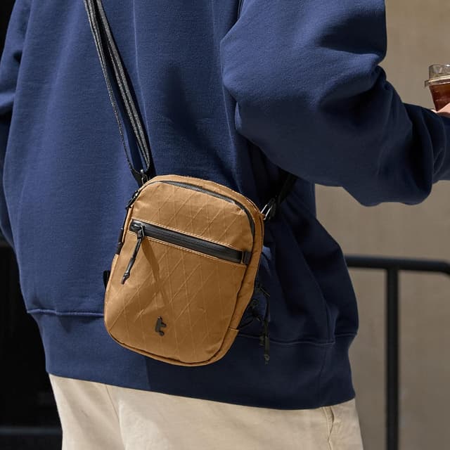 Detalle de tomtoc Travel Crossbody Bag RFID Blocking – lockable anti-theft sling organiser (X-Pac VX21)