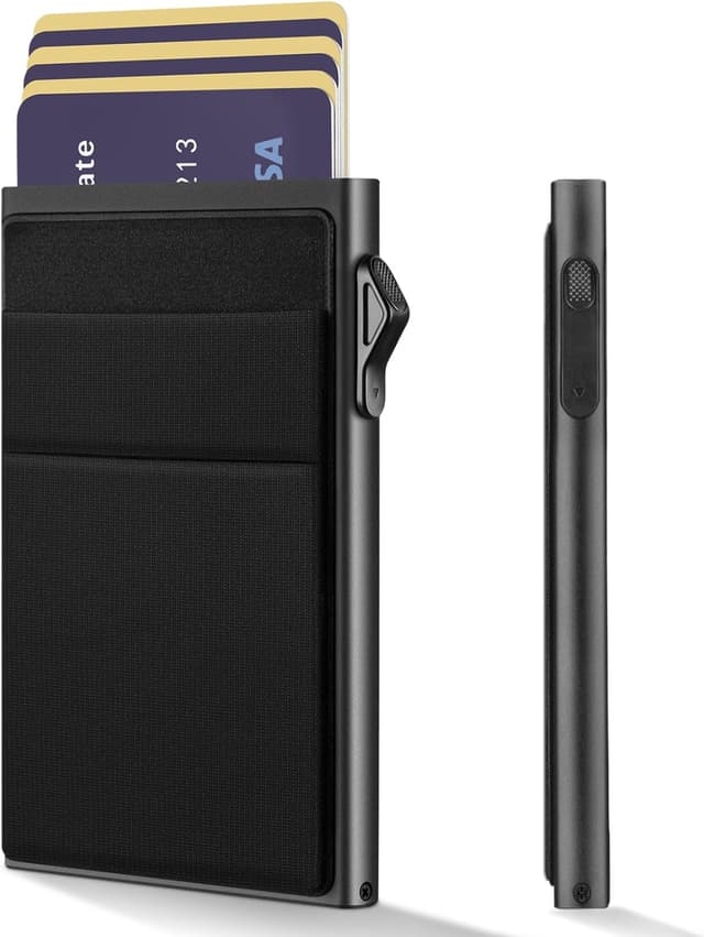 Detalle de YESIIW RFID-Kartenetui mit Pop-up, 0,8 cm