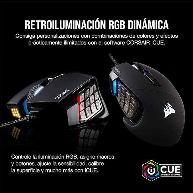 Thumbnail 6 de Corsair SCIMITAR RGB ELITE - Ratón Gaming con 17 Botones