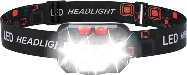 Detalle de GRIFEMA Rechargeable LED Head Torch with Motion Sensor, IPX45 & Adjustable Angle (8 Light Modes)