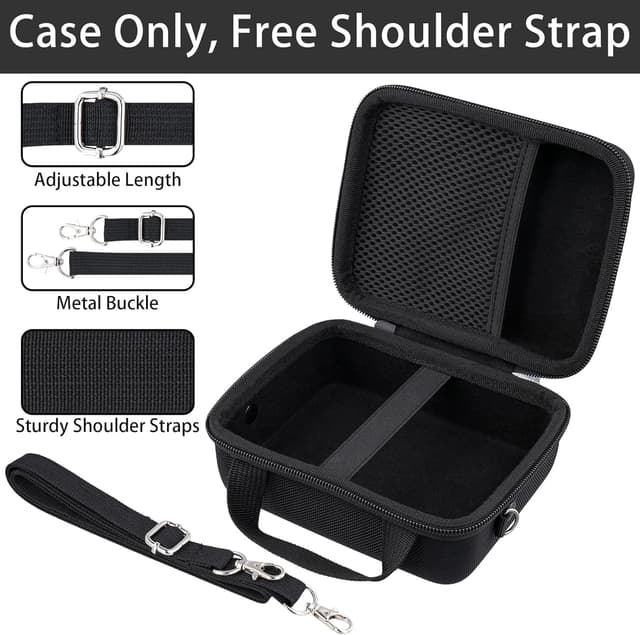 Detalle de Khanka Hartschalen-Reiseetui für Kodak Mini Shot 3 Era / Mini Shot 3 Retro – Ersatz-Hülle (schwarz)