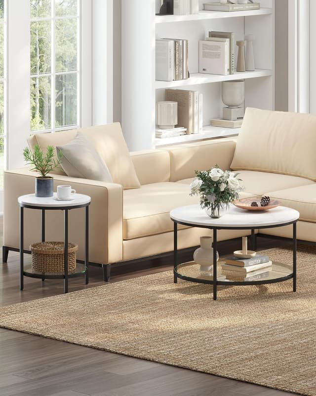 Detalle 2 de VASAGLE LET285B13 table d’appoint 45 x 55