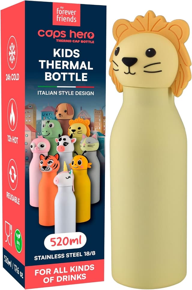 Imagen de CapsHero León Lio Botella infantil 520ml en OfertitasTOP