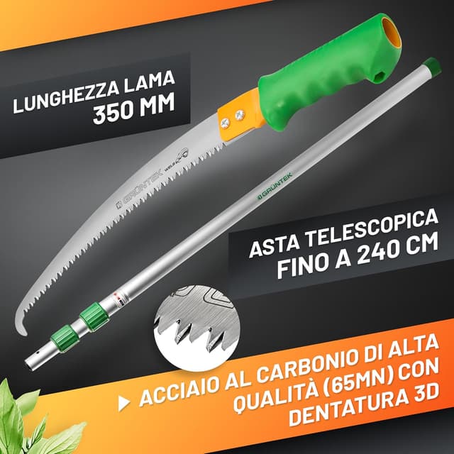 Thumbnail 1 de GRÜNTEK Seghetto potatura 35 cm 🌲