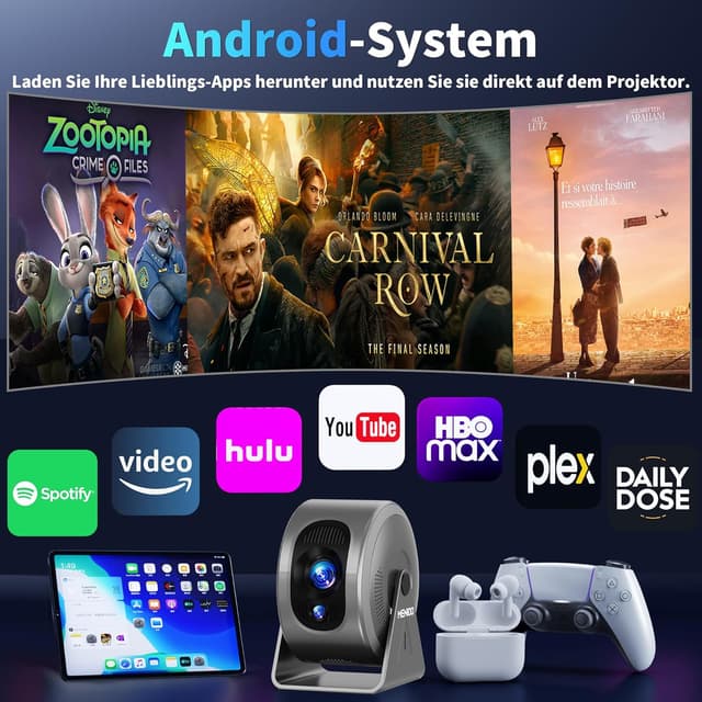 Detalle de MENIOO Mini Beamer 200 Lumen đź“˝