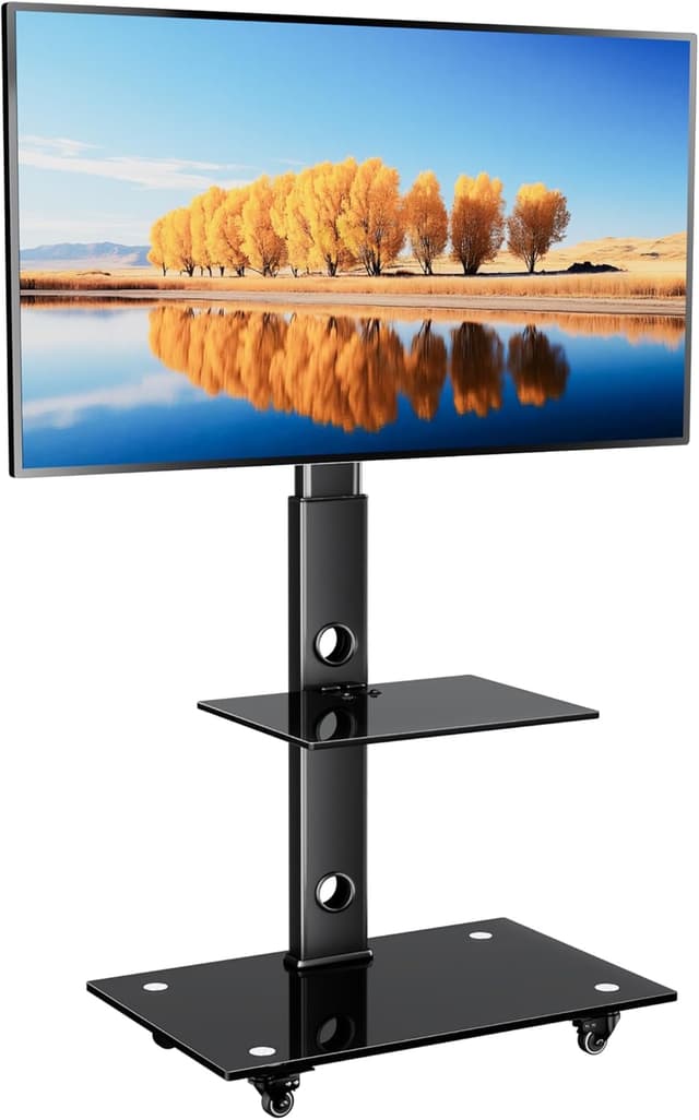 Detalle de BONTEC TV-Ständer 30–70 Zoll mit Rollen