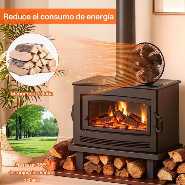 Thumbnail 5 de JossaColar Ventilador para Estufa 6 aspas