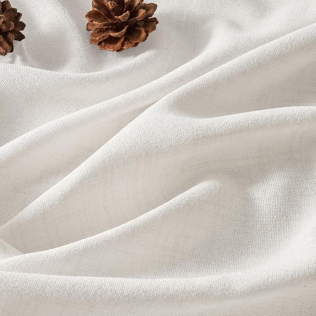 Thumbnail 2 de MRTREES Rideau Voilage Fenêtre 140x215 Ivoire Blanc