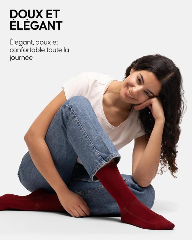 Thumbnail 5 de DANISH ENDURANCE Chaussettes en Fibre de Bambou Ultra Douces