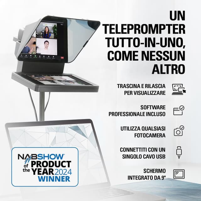 Thumbnail 1 de Elgato Prompter Teleprompter con schermo integrato
