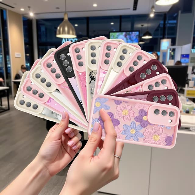 Detalle de FUXICASE for Samsung Galaxy S21 5G Case (Burgundy Red Butterfly) — Soft Silicone, Shockproof, Anti-Scratch Cover