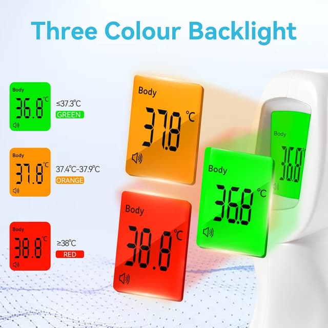 Detalle 2 de Berrcom 1 second non contact thermometer