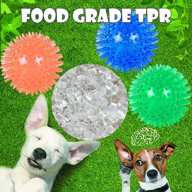 Detalle 2 de Speedy Panther squeaky dog ball toys 3 pack