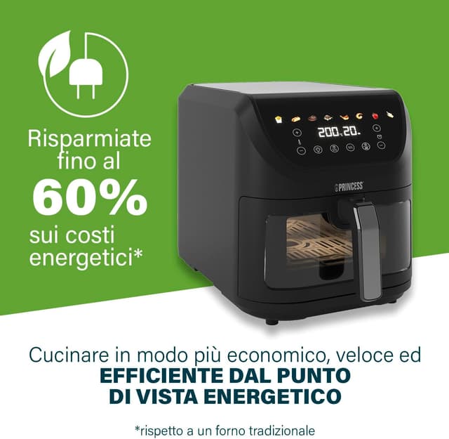Detalle 2 de Princess SlimFry 8L Airfryer 2000W