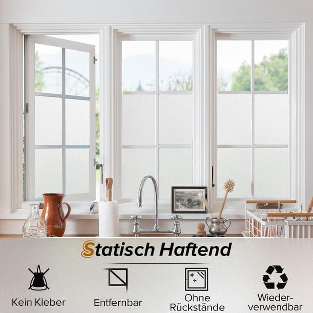 Thumbnail 3 de rabbitgoo Fensterfolie Blickdicht Sichtschutz 44,5 x 200 cm